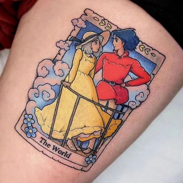 Sleeve Howl’s Moving Castle Tattoo