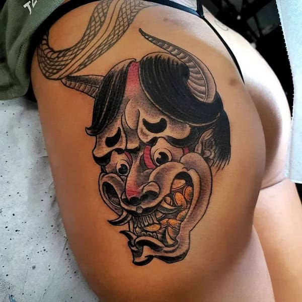 Bite Me Butt Tattoo