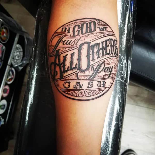 More “In God, We Trust” Tattoos To Dismiss Feelings Of Despair