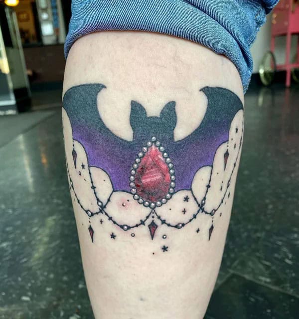 Bat Tattoo On Hand