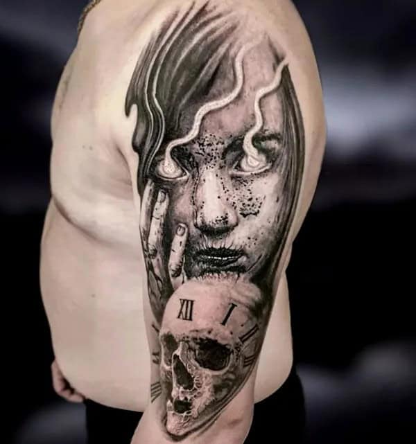 Old School Horror Tattoo