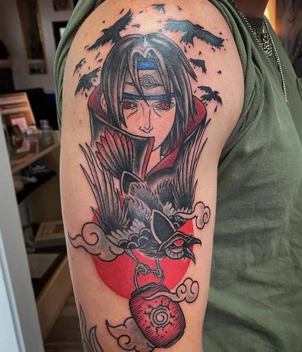 Madara Sharingan Tattoo