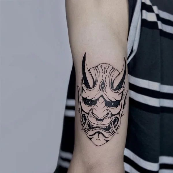 Oni Mask Tattoo