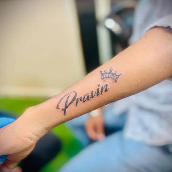 Forearm Name Tattoo