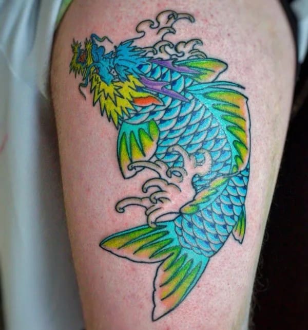 Dragon Koi Fish Tattoo