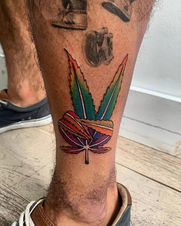 Weed Leaf Tattoo