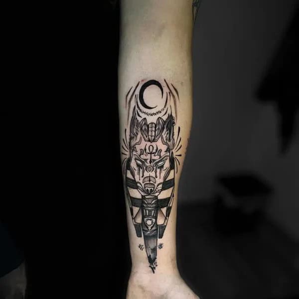 Egyptian Anubis Tattoo