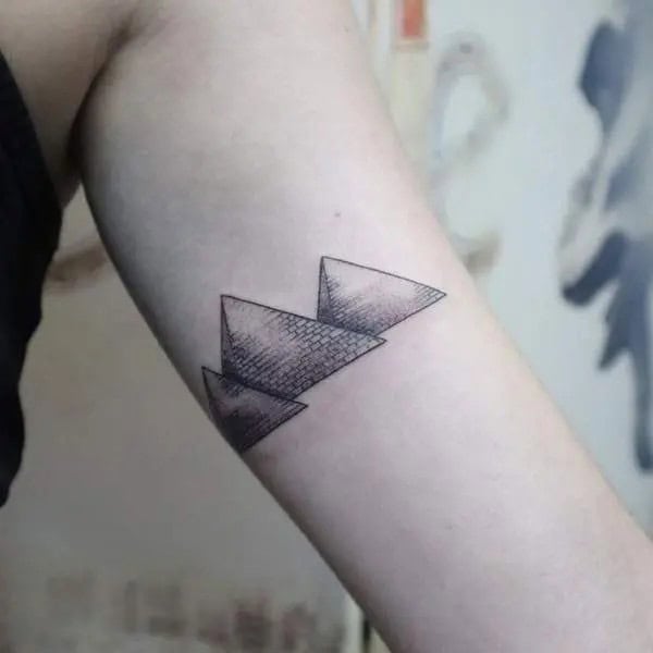 Small Pyramid Tattoo