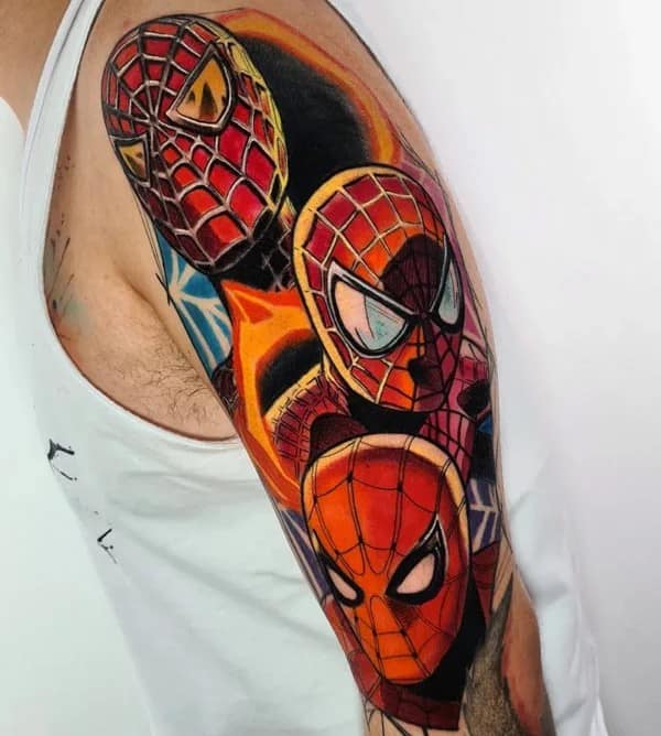 Spiderman Sleeve Tattoo