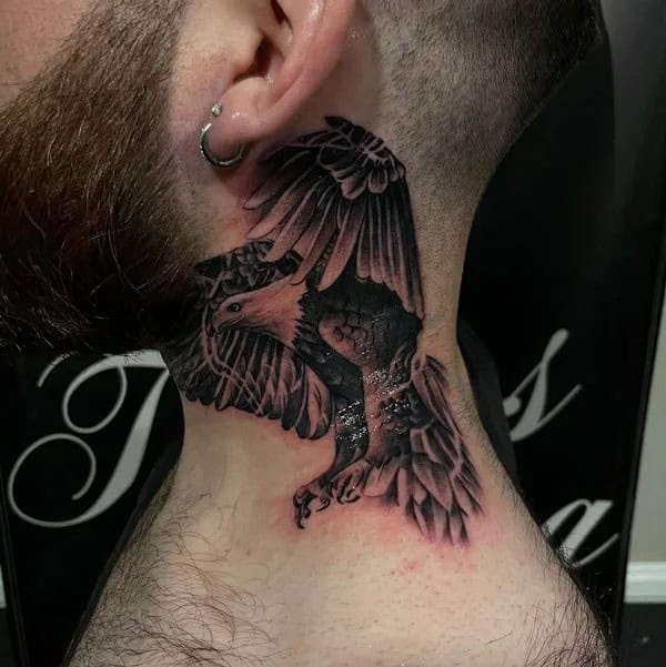 Eagle Neck Tattoo