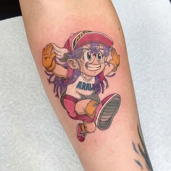 Anime Foot Tattoo