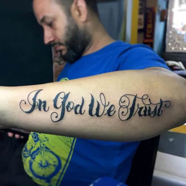 More “In God, We Trust” Tattoos To Dismiss Feelings Of Despair