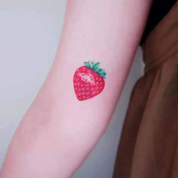 More Designs of Strawberry Tattoos To Check Out This Instant