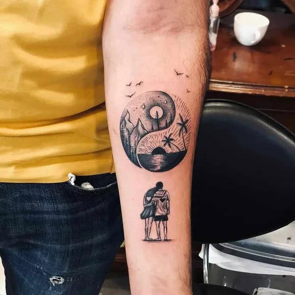 Yin Yang Nature Tattoo