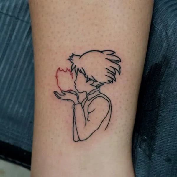 Anime Foot Tattoo