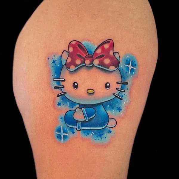 Ankle Hello Kitty Tattoo