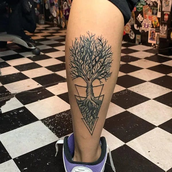 Tree Of Life And Death Tattoo