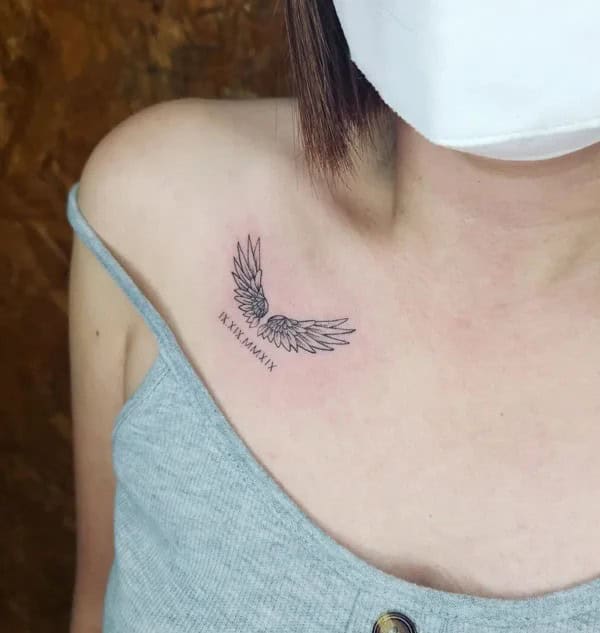 Small Angel Wings Tattoo