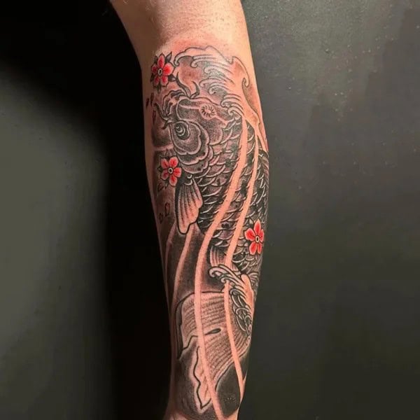 Forearm Koi Fish Tattoo