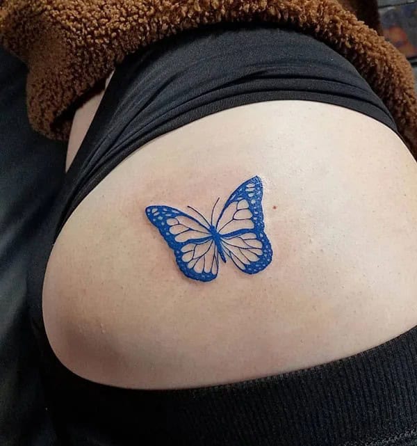 Bite Me Butt Tattoo