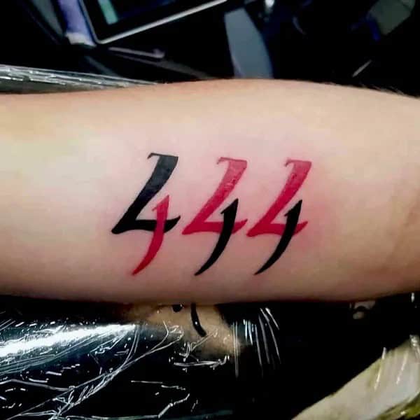 444 Tattoo On Arm