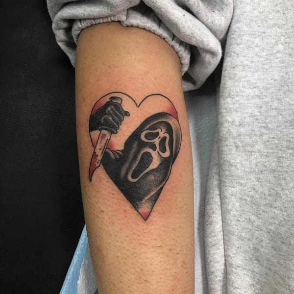 Scream Wrist Tattoo