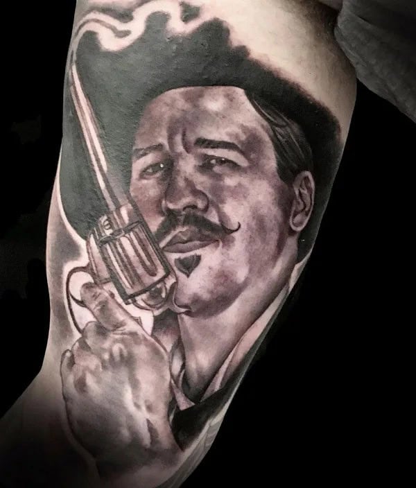 Doc Holliday Chest Tattoo