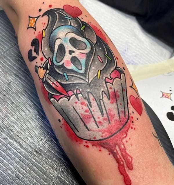 Scream Wrist Tattoo