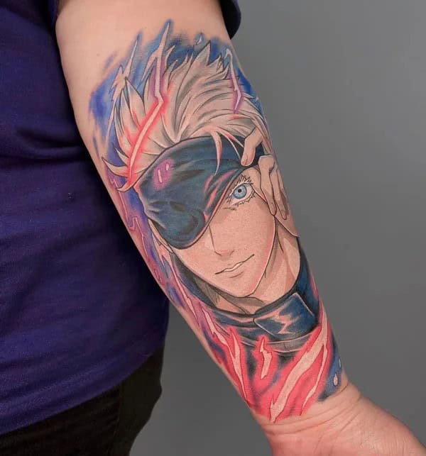 “Jujutsu Kaisen” Forearm Tattoo