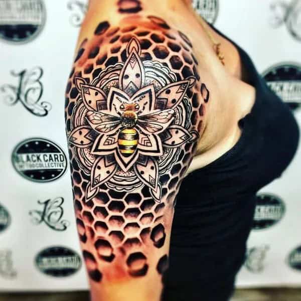 Bee Sleeve Tattoo