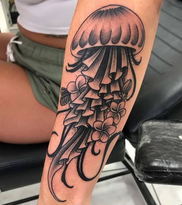 Jellyfish Forearm Tattoo