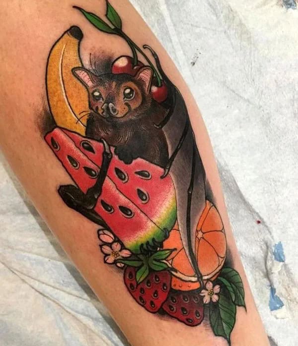 Bat Tattoo On Hand