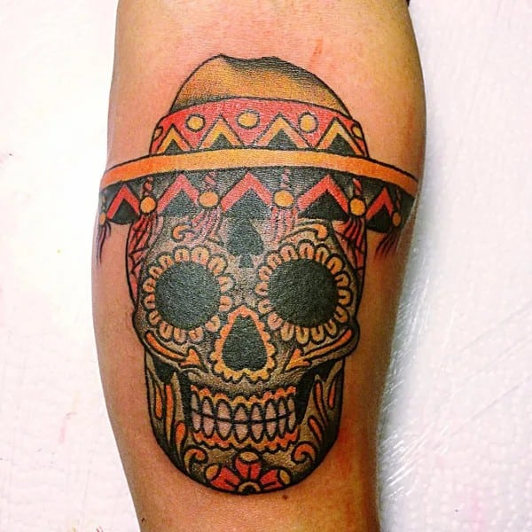 Mexican Sugar Skull Tattoo