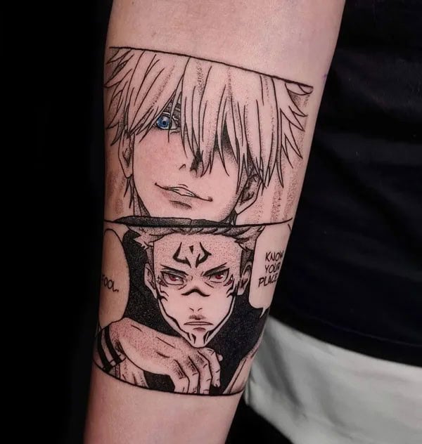 Sukuna Gojo Tattoo