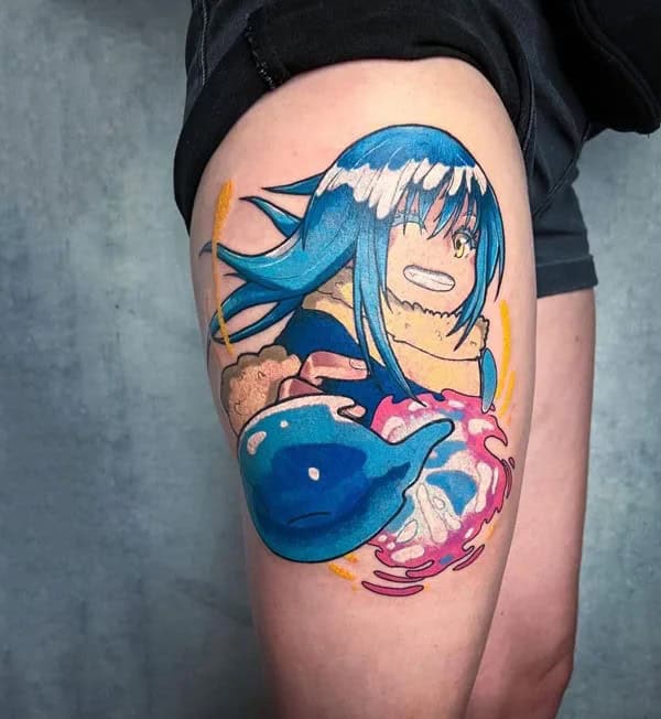 Anime Foot Tattoo