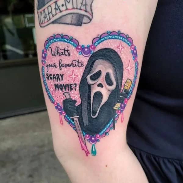 Scream Wrist Tattoo