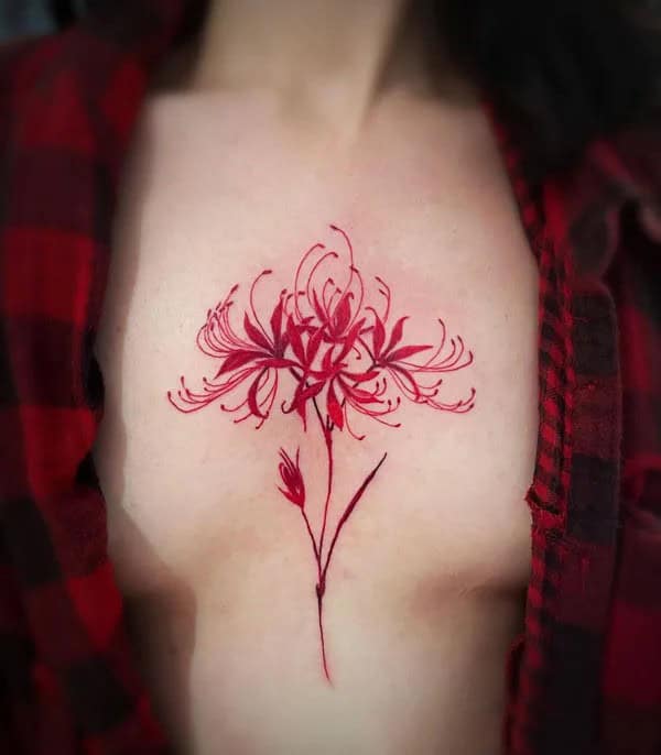 Demon Slayer Spider Lily Tattoo