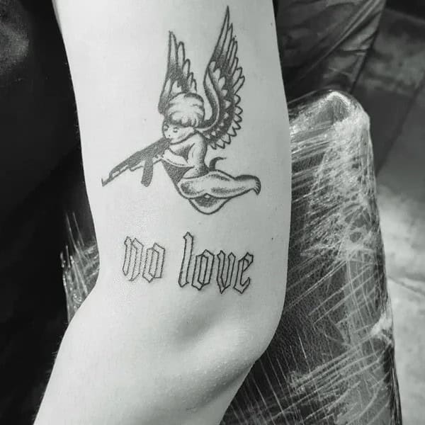 More Notable No Love Tattoo Designs You Would Like To Choose!