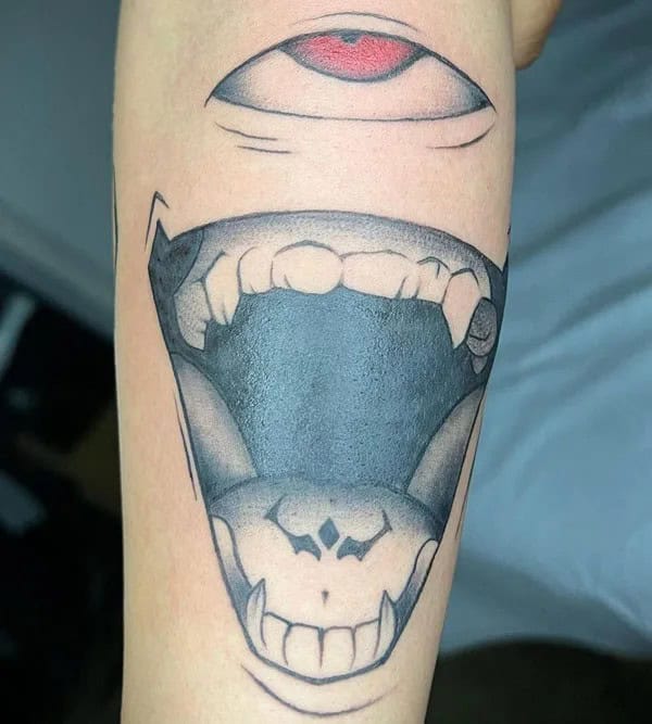 “Jujutsu Kaisen” Neck Tattoo