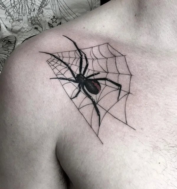 Spider Web Prison Tattoo