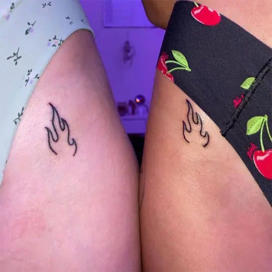 Best Friend Twin Flame Tattoo