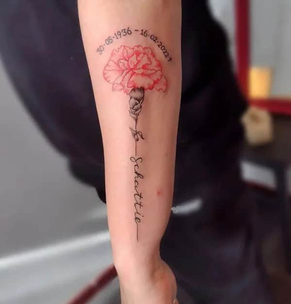 Forearm Name Tattoo