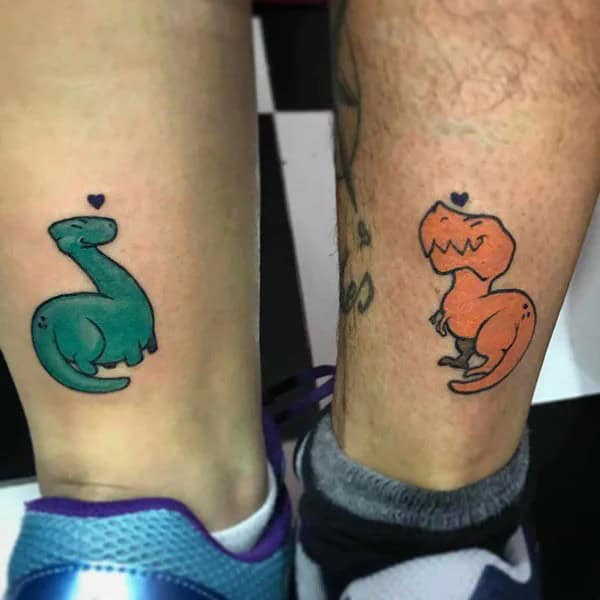 Cartoon Dinosaur Tattoo