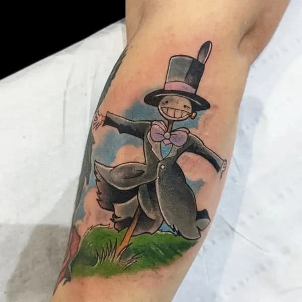 Sleeve Howl’s Moving Castle Tattoo