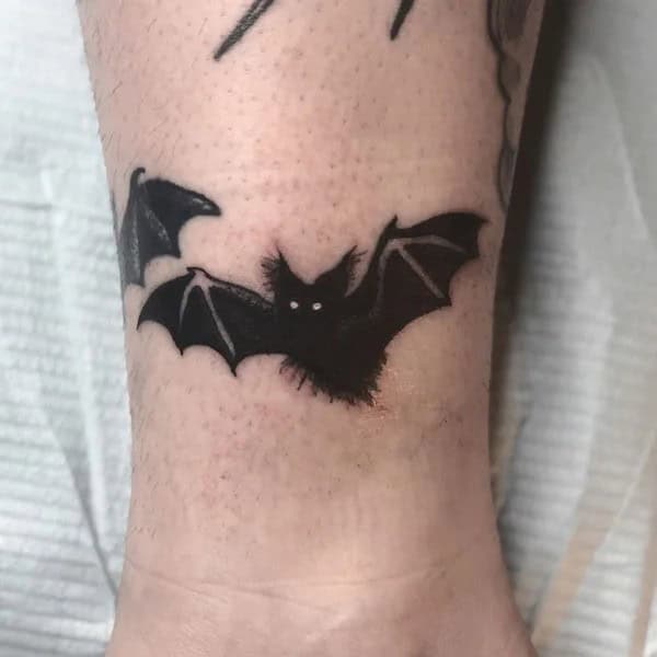 Bat Tattoo On Hand