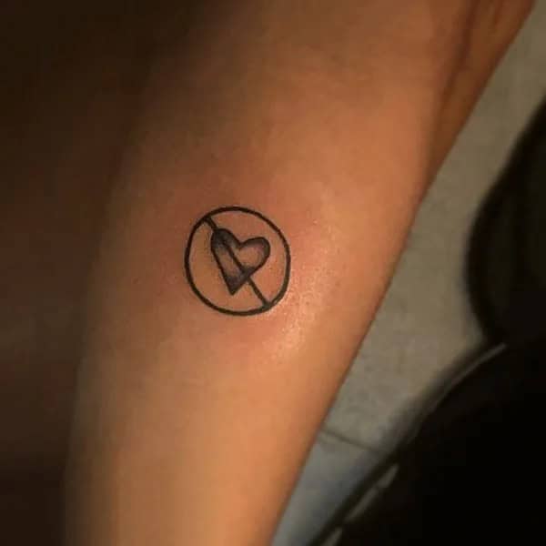 No Love Small Tattoo