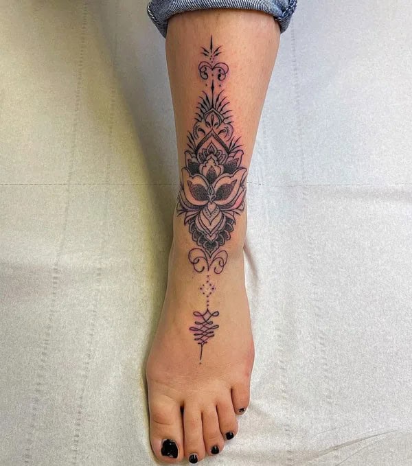 Mandala Unalome Tattoo