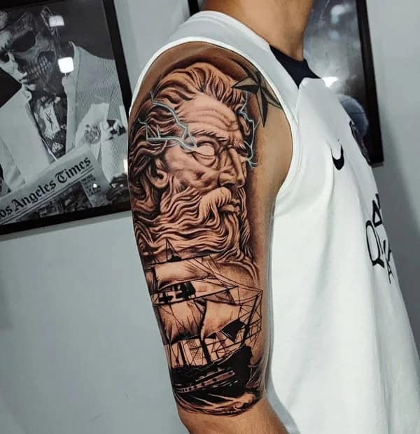 Poseidon Arm Tattoo