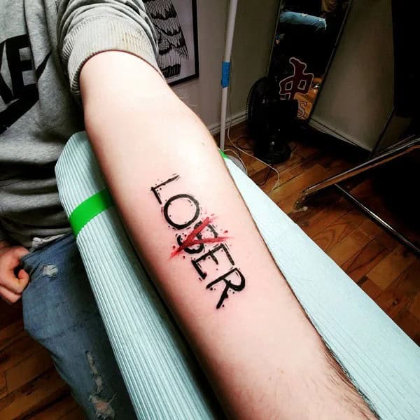 Evil Loser Lover tattoo