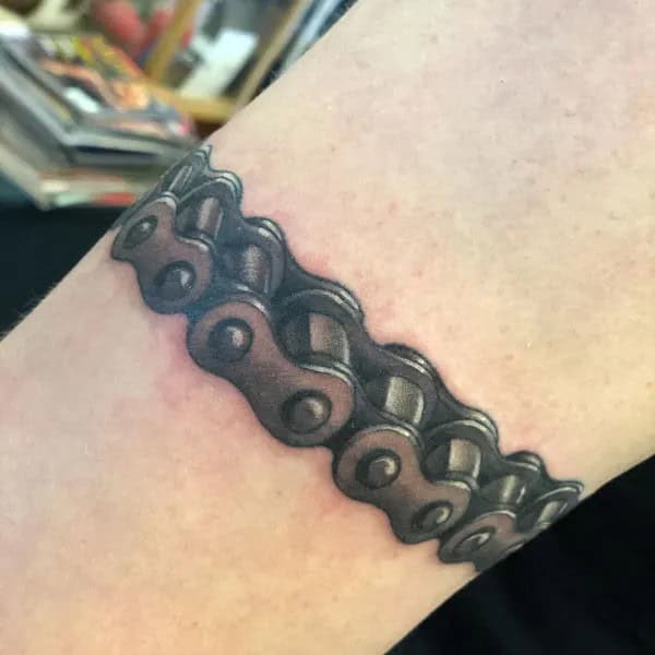 Motorcycle Chain Tattoo